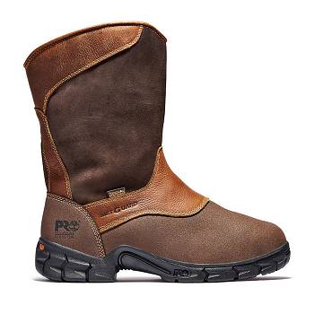 Timberland Férfi PRO Excave Wellington Met Guard Steel Toe Munkavédelmi Bakancs Barna